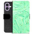 Etui Portfel Premium - iPhone 17 - Zielona Mięta