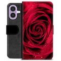 Etui Portfel Premium - iPhone 17 - Róża