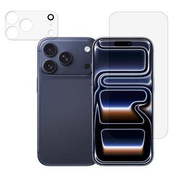 iPhone 17 Pro Zestaw 2-w-1 Zabezpieczenie Ekranu ze Szkła Hartowanego i Obiektyw Aparatu
