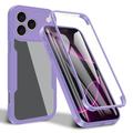iPhone 17 Pro Etui z Serii 360 Protection - Fiolet / Przezroczyste