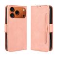 iPhone 17 Pro Etui portfelowe na kartę - różowe