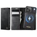 Etui z odpinanym portfelem 2 w 1 iPhone 17 Pro Caseme C49 - kompatybilne z MagSafe, RFID - czarne