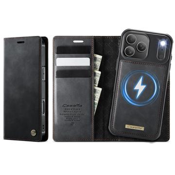 Etui z odpinanym portfelem 2 w 1 iPhone 17 Pro Caseme C49 - kompatybilne z MagSafe, RFID - czarne