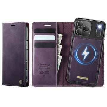 Etui z odpinanym portfelem 2 w 1 Caseme C49 do iPhone 17 Pro - kompatybilne z MagSafe, RFID - fioletowe