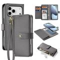 iPhone 17 Pro Dux Ducis Lawa Etui portfelowe skórzane z magnetycznym pokryciem