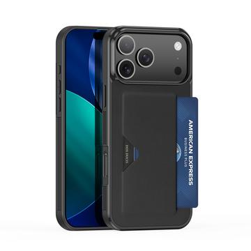 iPhone 17 Pro Dux Ducis Pocard Etui z uchwytem na karty - czarny