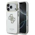 Etui hybrydow iPhone 17 Pro Guess Mirror 4G Glitter Logo - kompatybilny z MagSafe - złoty