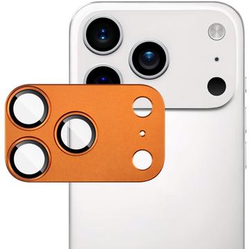 iPhone 17 Pro Imak Pełna osłona obiektywu aparatu wykonana z metalu i szkła hartowanego - Pomarańczowy