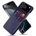 iPhone 17 Pro Etui KSQ z Miejscem na Kartę - Błękit