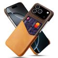 iPhone 17 Pro Etui KSQ z Miejscem na Kartę - Pomarańcz