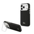 Etui na statyw fotograficzny iPhone 17 Pro Lacoste Iconic Petit Pique - kompatybilny z MagSafe - czarny