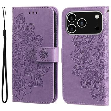 Etui z Portfelem z Serii Mandala do iPhone 17 Pro - Fiolet