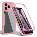 iPhone 17 Pro Max Etui z Serii 360 Protection - Róż / Przezroczyste