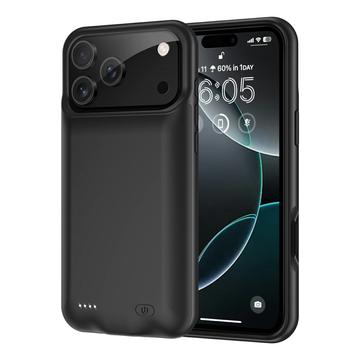 Etui z zapasową baterią do iPhone 17 Pro Max - 6000 mAh - czarne