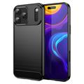 iPhone 17 Pro Max Szczotkowane Etui z TPU - Włókno Węglowe