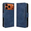 iPhone 17 Pro Max Etui z portfelem na karty - niebieskie