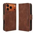 Etui portfelowe na karty iPhone 17 Pro Max - brązowe