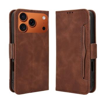 Etui portfelowe na karty iPhone 17 Pro Max - brązowe