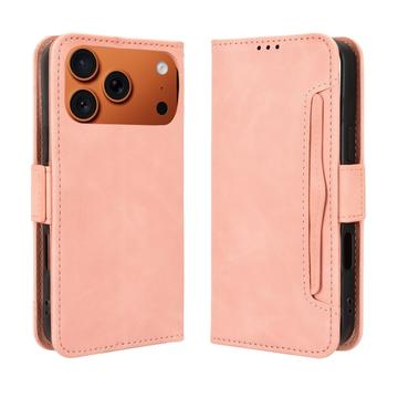 iPhone 17 Pro Max Etui portfelowe na kartę - różowe