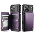 Etui Caseme C22 na karty RFID do iPhone 17 Pro Max - fioletowe