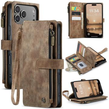 iPhone 17 Pro Max Wielofunkcyjne Etui-Portfel Caseme C30 - Brąz