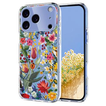 Etui TPU z kwiatowym wzorem na iPhone 17 Pro Max - Lilie