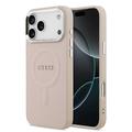 iPhone 17 Pro Max Guess Saffiano Hybrydowe Etui - Kompatybilny z MagSafe - Róż