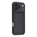 Wstrząsoodporne etui TPU iPhone 17 Pro Max z wzorem serca i podniesionymi krawędziami
