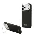 Etui na statyw fotograficzny iPhone 17 Pro Max Lacoste Iconic Petit Pique - kompatybilny z MagSafe - czarny