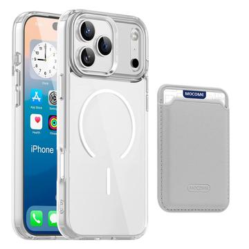 Etui MagSafe iPhone 17 Pro Max z uchwytem na kartę - przezroczyste