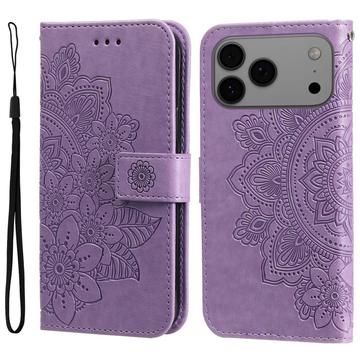 Etui z Portfelem z Serii Mandala do iPhone 17 Pro Max - Fiolet