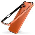 Metalowy bumper iPhone 17 Pro Max z podniesionymi krawędziami - pomarańczowy
