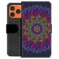 Etui Portfel Premium - iPhone 17 Pro Max - Kolorowa Mandala