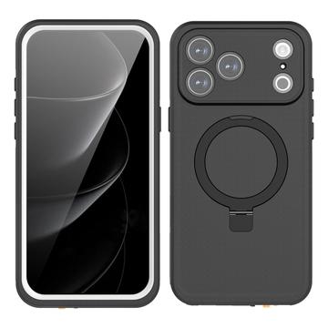 Wodoodporne etui MagSafe iPhone 17 Pro Max IP68 Redpepper z podpórką - czarne