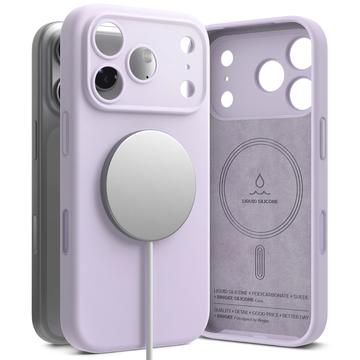  iPhone 17 Pro Max Etui Ringke Liquid Silicone MagSafe - Jasny Fiolet