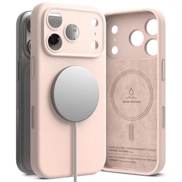  iPhone 17 Pro Max Etui Ringke Liquid Silicone MagSafe - Różowy Piasek