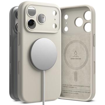  iPhone 17 Pro Max Etui Ringke Liquid Silicone MagSafe - Kamień