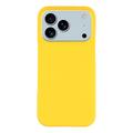 iPhone 17 Pro Max Gumowane Etui z Tworzywa - Żółty
