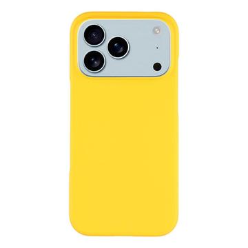 iPhone 17 Pro Max Gumowane Etui z Tworzywa - Żółty