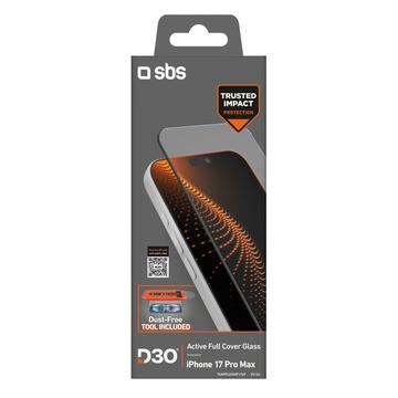 iPhone 17 Pro Max SBS D3O Active Pełna osłona ekranu ze szkła hartowanego z ramką