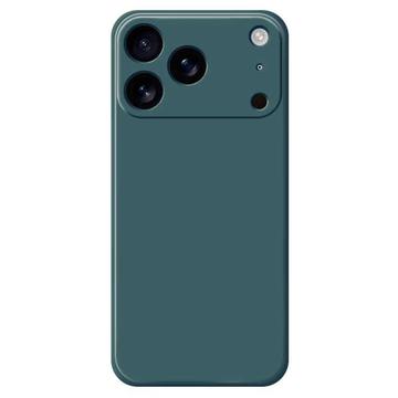 Odporne na wstrząsy silikonowe etui na iPhone 17 Pro Max - czarno-zielone