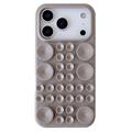 Silikonowe etui iPhone 17 Pro Max z przyssawką - tytanowa szarość