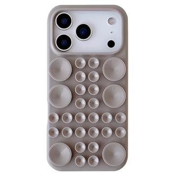 Silikonowe etui iPhone 17 Pro Max z przyssawką - tytanowa szarość