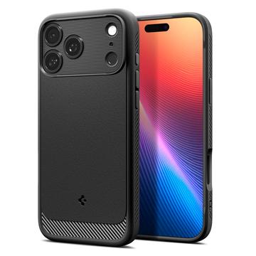 iPhone 17 Pro Max Etui z TPU Spigen Rugged Armor Mag - Czerń