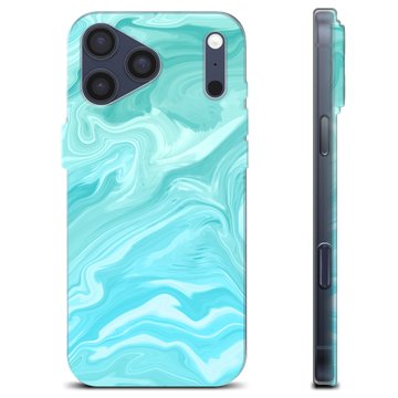 Etui TPU - iPhone 17 Pro Max - Błękitny Marmur