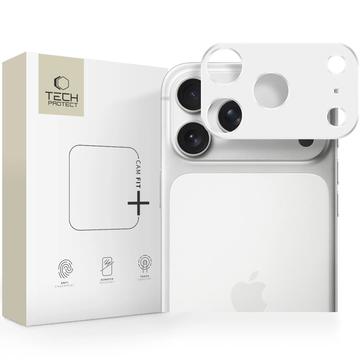 Aluminiowa osłona aparatu iPhone 17 Pro Max Tech-Protect Camalloy Fit+ - Srebrny