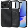 Plastikowe etui iPhone 17 Pro Max Tech-Protect Ion Carbon  - kompatybilne z MagSafe - czarny / srebrny