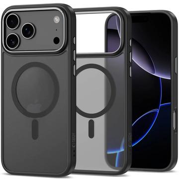 iPhone 17 Pro Max Etui Tech-Protect MagEdge - kompatybilne z MagSafe - matowa czerń / metaliczny połysk