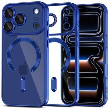 iPhone 17 Pro Max Tech-Protect MagFlex Etui - kompatybilny z MagSafe - Przezroczysty / Głęboki niebieski