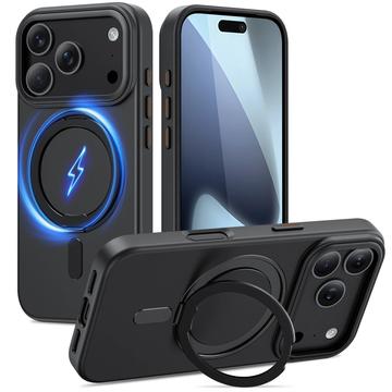 iPhone 17 Pro Max Etui MagSafe Tech-Protect MagRing - matowa czerń